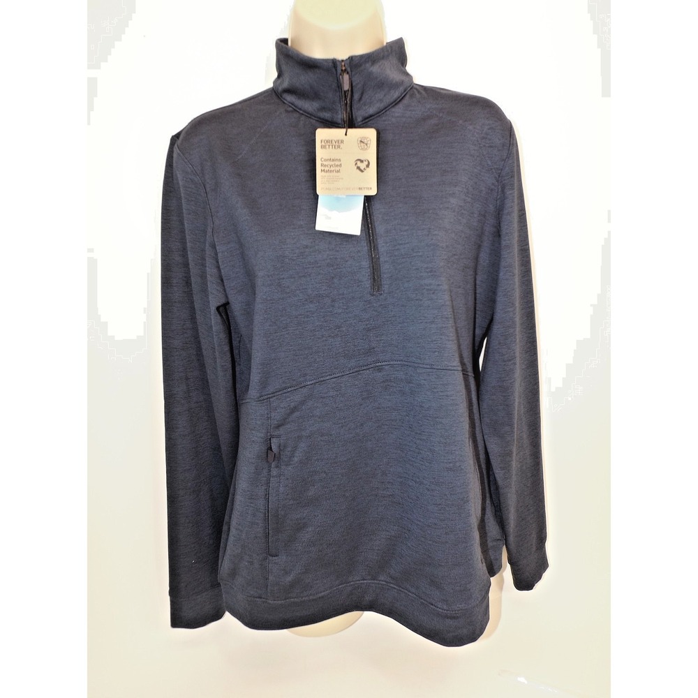 Puma Golf Cloudspun Rockaway Quarter-Zip Navy Pullover - Women's size M